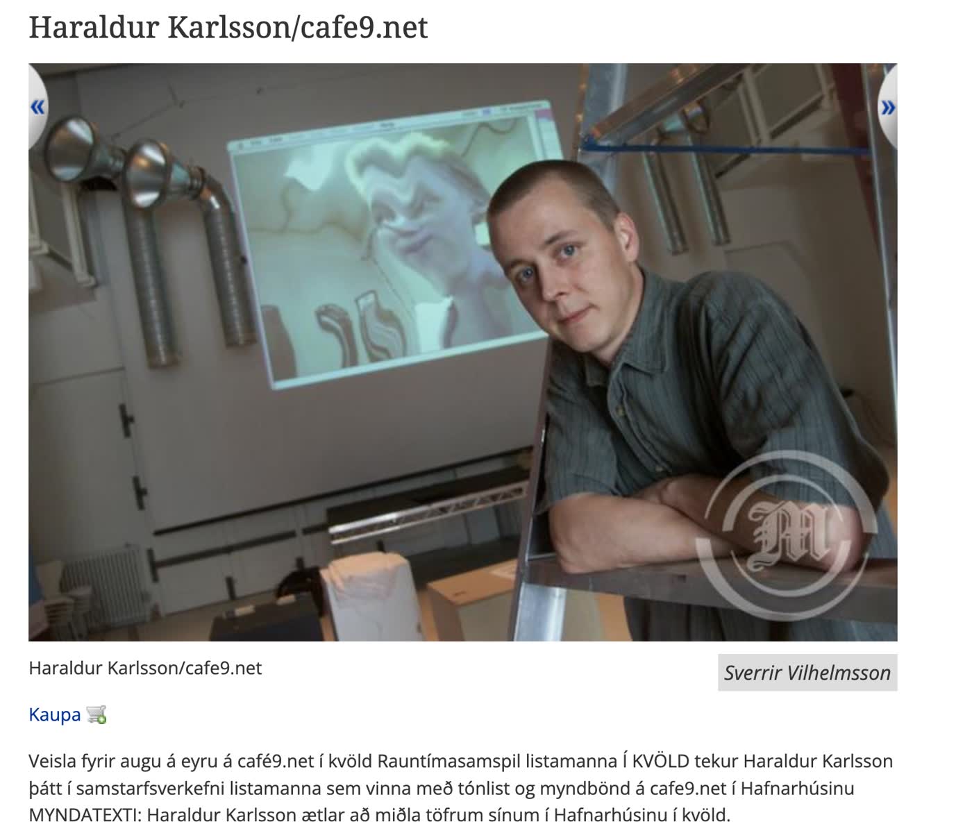 IVCP — interactive performance at Hafnarhús